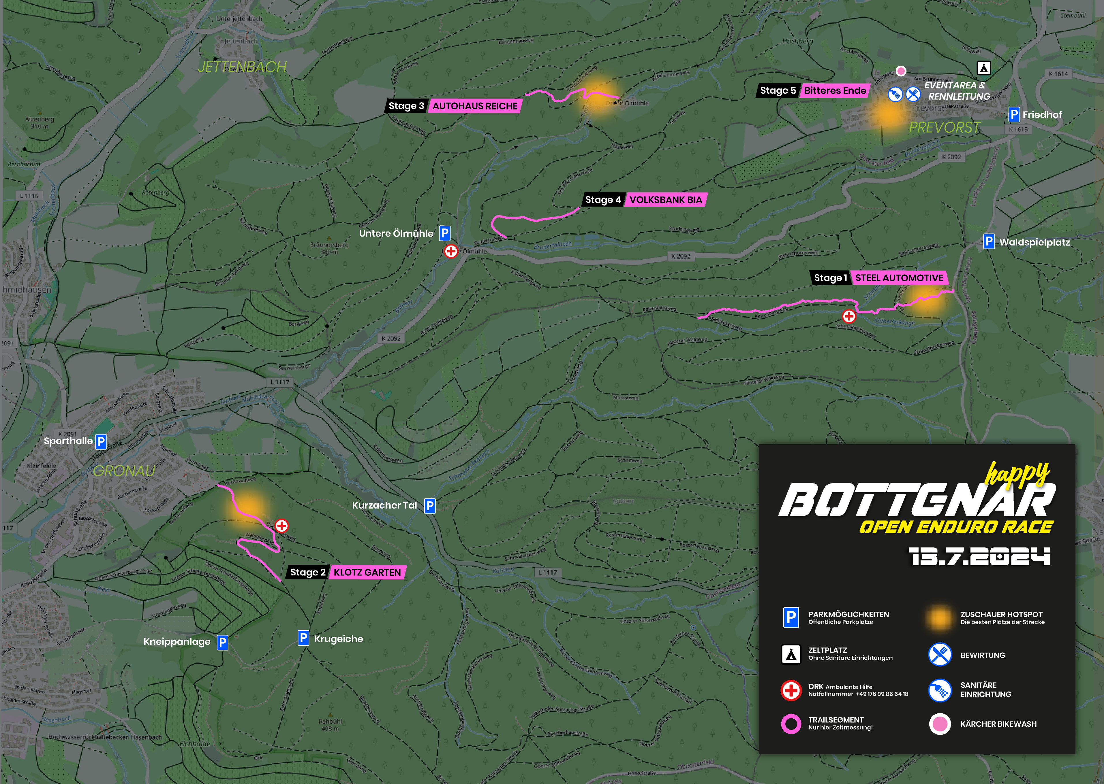 Bottgnar Enduro RidersMap 4 Zuschauer